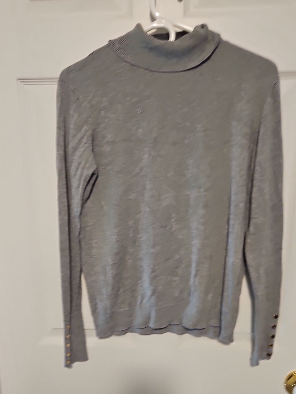 Suzy Shier Light Gray Turtleneck Sweater